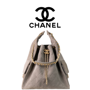 CHANEL 25C 스웨이드 미디엄 버킷백