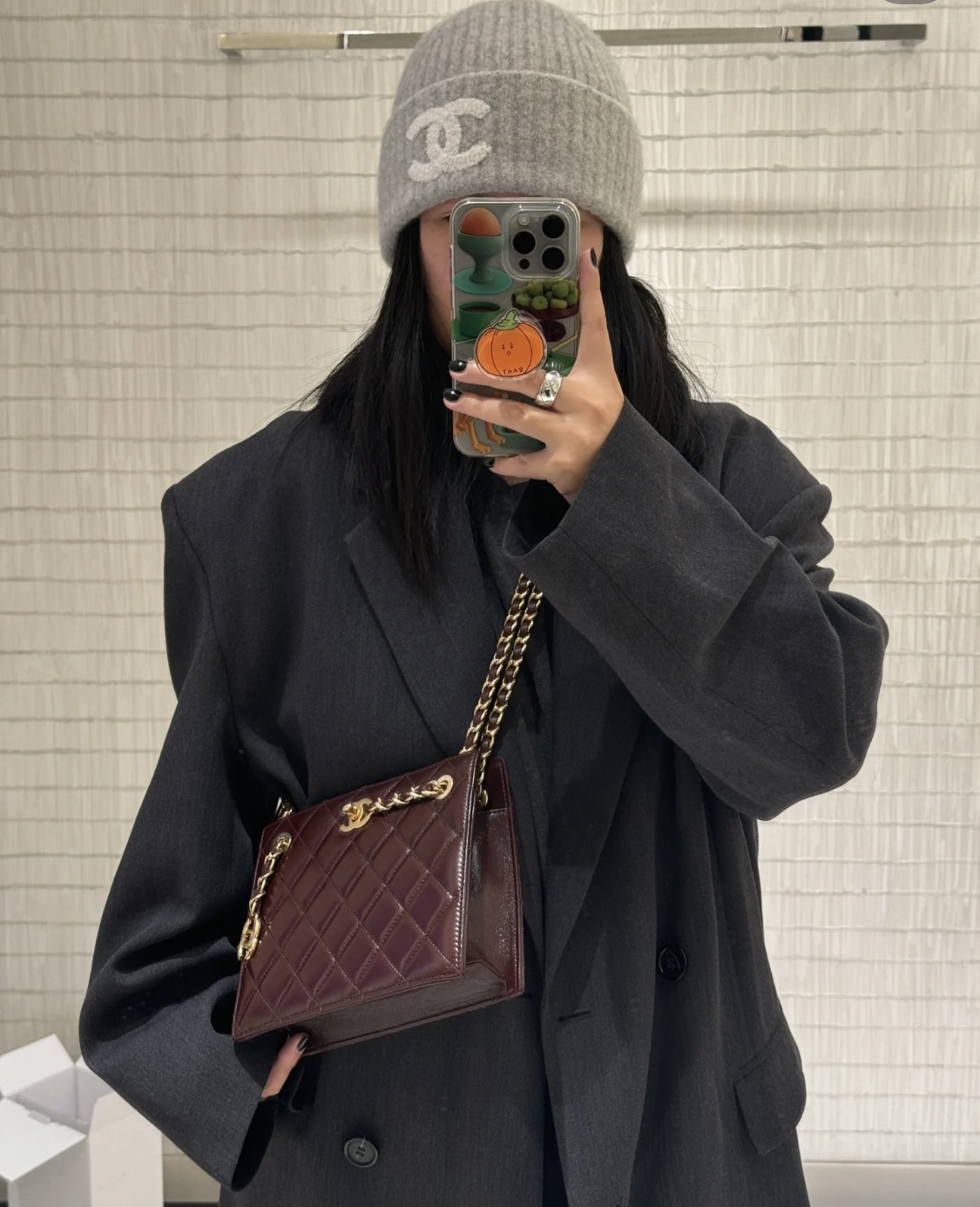 CHANEL 24K 스퀘어 디너 백