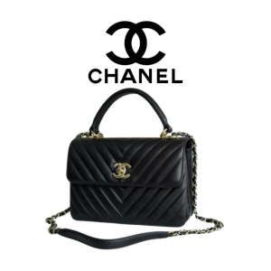 CHANEL 24c TRANDY CC V패턴 입 커버 백