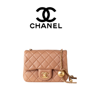 CHANEL 24k 골든볼 스퀘어 백