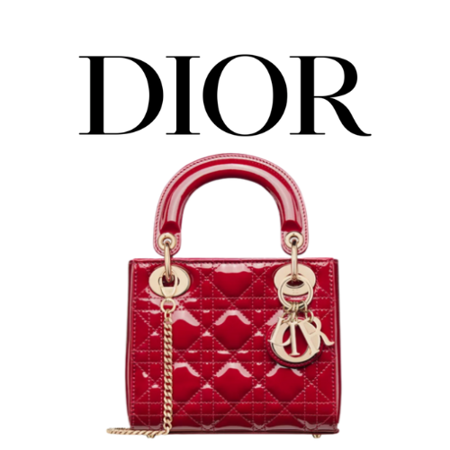 DIOR Lady Dior 페이턴트 미니백