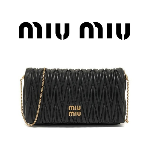 MIU MIU 마테라쎄 나파 가죽 미니 백