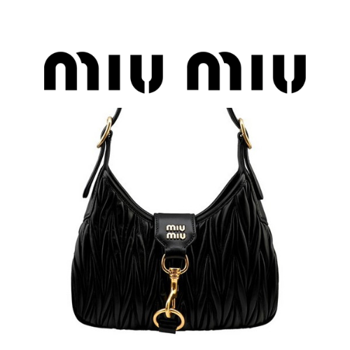 MIU MIU 마테라쎄 나파 가죽 호보 백