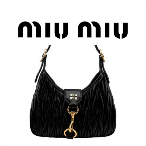 MIU MIU 마테라쎄 나파 가죽 호보 백
