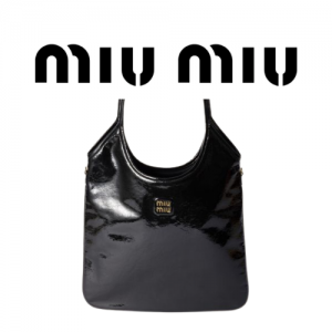 MIU MIU 나플락 페이턴트 가죽 아이비 백