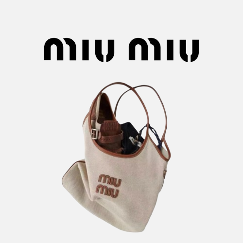 MIU MIU 아이비 캔버스 백