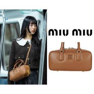 [수지 PICK] MIU MIU 아르카디 가죽 라지 백