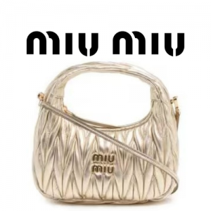 MIU MIU 완더 마테라쎄 나파 가죽 호보 레귤러 백