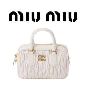 MIU MIU 아르카디 마테라쎄 나파 가죽 스몰 가방