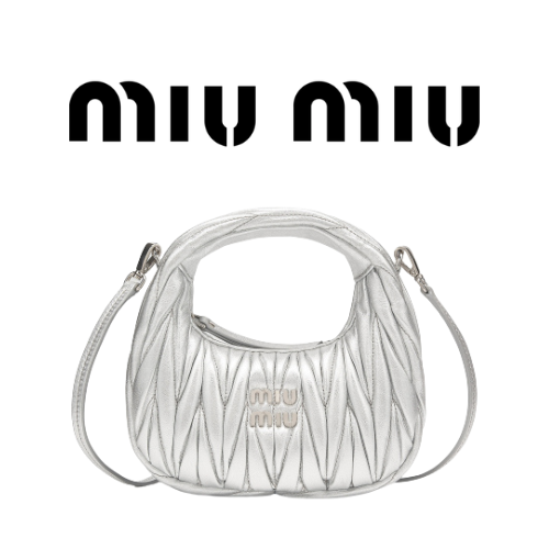 MIU MIU 완더 마테라쎄 나파 가죽 호보 미니 백