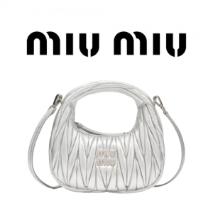 MIU MIU 완더 마테라쎄 나파 가죽 호보 미니 백