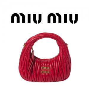 MIU MIU 완더 마테라쎄 나파 가죽 호보 미니 백