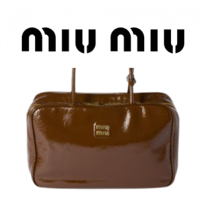 MIU MIU 나플락 페이턴트 가죽 보 백