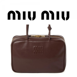 MIU MIU 가죽 보 백