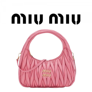 MIU MIU 완더 마테라쎄 나파 가죽 호보 스몰 백