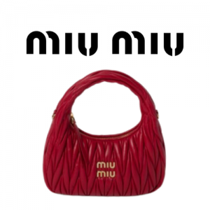 MIU MIU 완더 마테라쎄 나파 가죽 호보 스몰 백