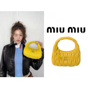 MIU MIU 완더 마테라쎄 나파 가죽 호보 스몰 백