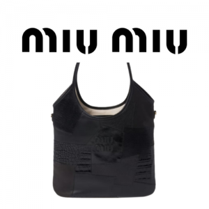 MIU MIU 아이비 가죽 패치워크 백