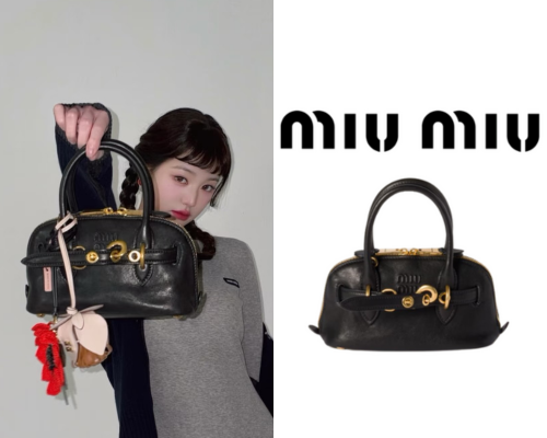 [장원영 PICK] MIU MIU 아방뛰르 미니 나파 가죽 백