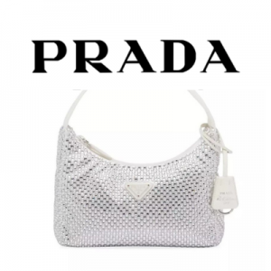 PRADA 리에디션 2000 크리스탈 숄더백