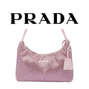 PRADA 리에디션 2000 크리스탈 숄더백