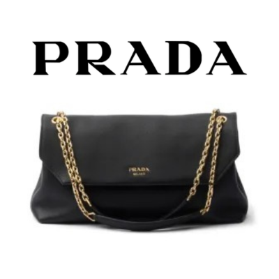 PRADA 가죽 미디엄 숄더백