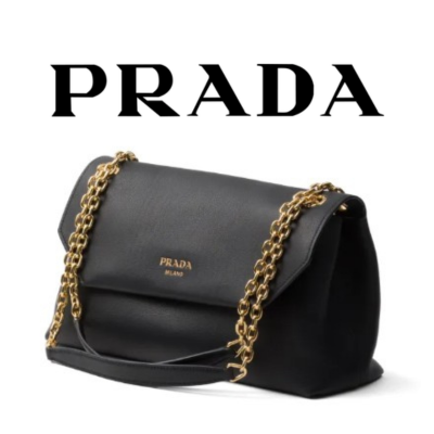 PRADA 가죽 라지 숄더백