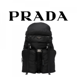 PRADA 라나일론 사피아노 가죽 백팩