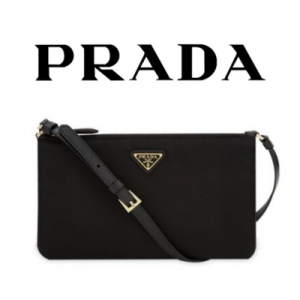 PRADA 소프트 가죽 파우치 숄더백