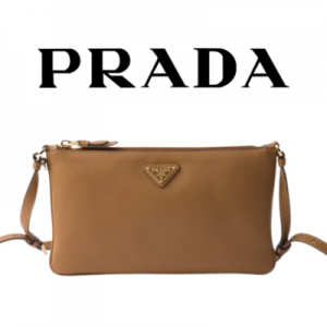 PRADA 소프트 가죽 파우치 숄더백