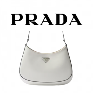 PRADA 클레오 브러시드 가죽 숄더 백