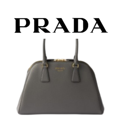 PRADA 미디엄 사피아노 가죽 토트백