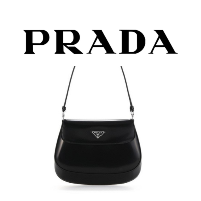 PRADA 클레오 브러시드 가죽 미니 숄더백
