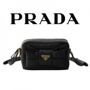 PRADA 리본 장식 리나일론 미니 백