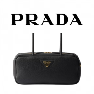 PRADA 다이노 소프트 가죽 탑 핸들백