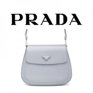 PRADA 클레오 브러시드 미디엄 가죽 숄더백