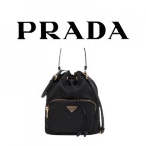 PRADA 리나일론 스몰 버킷 백