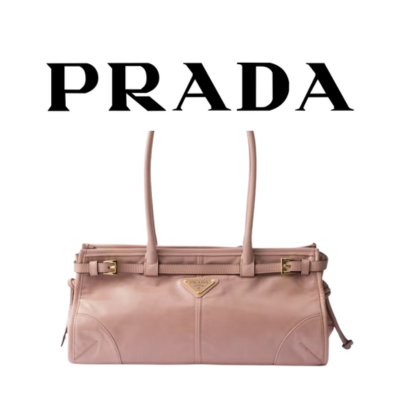 PRADA 보니 미디엄 가죽 핸드백