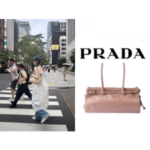 PRADA 보니 미디엄 가죽 핸드백