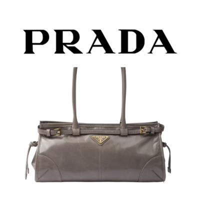 PRADA 보니 미디엄 가죽 핸드백