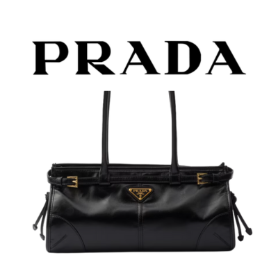 PRADA 보니 미디엄 가죽 핸드백