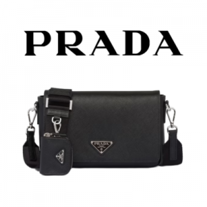 PRADA 사피아노 가죽 숄더백