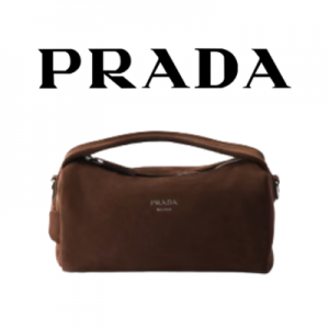 PRADA 스웨이드 가죽 토트백