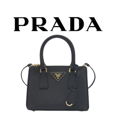 PRADA 갤러리아 사피아노 미니 가죽 백