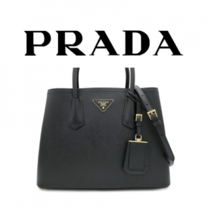 PRADA 두블레 사피아노 라지 가죽백
