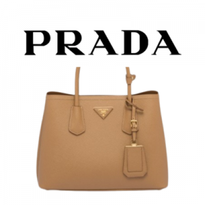 PRADA 두블레 사피아노 라지 가죽백