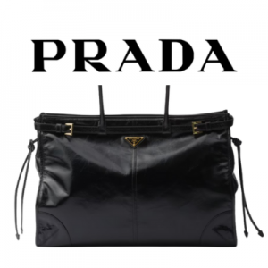 PRADA 보니 엑스트라 라지 가죽 핸드백