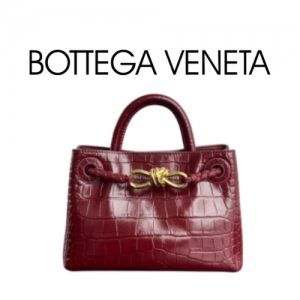 BOTTEGA VENETA 미니 안디아모 악어 가죽 백