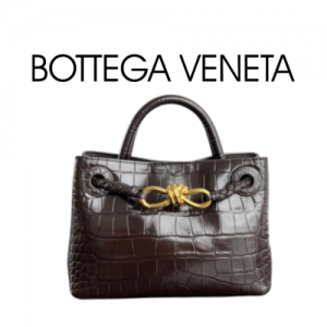 BOTTEGA VENETA 미니 안디아모 악어 가죽 백