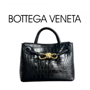 BOTTEGA VENETA 미니 안디아모 악어 가죽 백